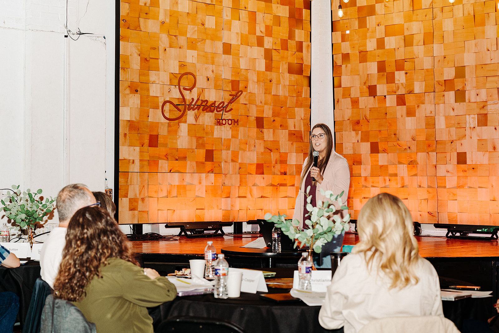 Kelsey Taylor presenting the Enneagram session